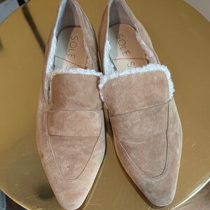 Sole Society Brown Suede Women's Flats